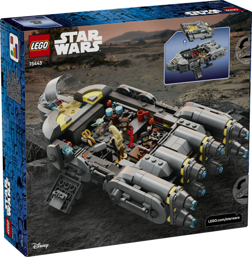 مجموعه ساختنی سفینه فضایی جنگ ستارگان لگو LEGO Anzellan Starship مدل 75445، ۷۰۱ قطعه، حداقل سن ۹ سال