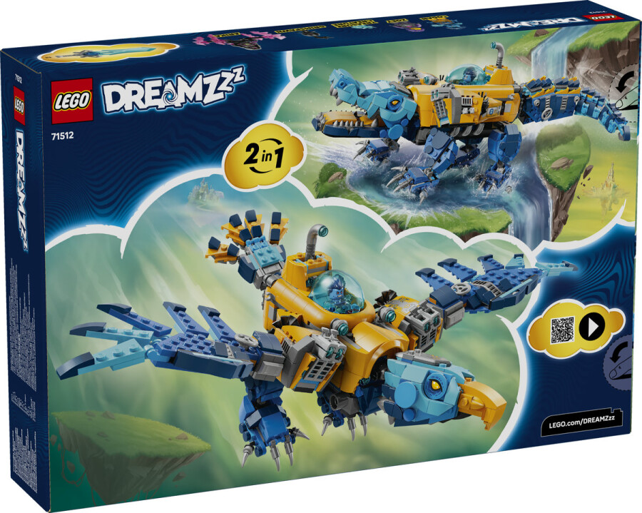 مجموعه ساختنی زیردریایی تمساح لگو LEGO دریم‌زز DREAMZzz مدل 71512، ۱۱۰۷ قطعه، حداقل سن ۸ سال