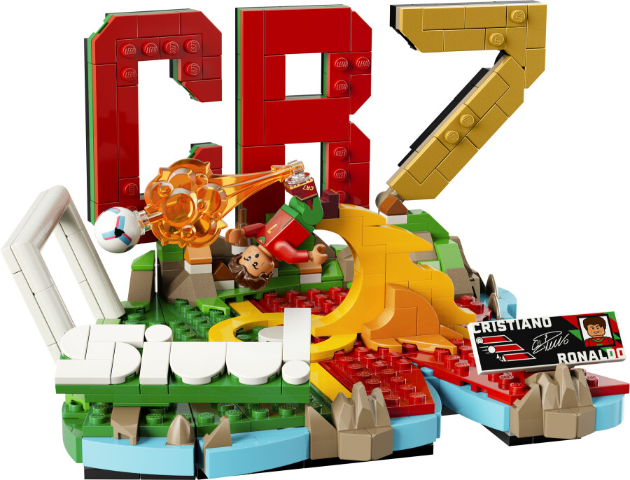مجموعه ساختنی و نمایشی لحظات فراموش‌نشدنی کریستیانو رونالدو از لگو LEGO، سری ادیشنز، مدل 43012، ۴۹۰ قطعه