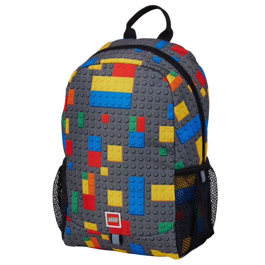 کوله‌پشتی کودک متوسط لگو LEGO Iconic مدل 20281-2607، طرح قطعه ساخت رنگی، ظرفیت ۱۱ لیتر