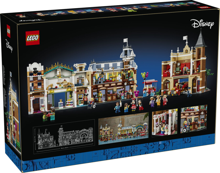 مجموعه ساختنی خیابان اصلی دیزنی، لگو LEGO مدل 43302، ۳۸۹۹ قطعه، حداقل سن ۱۸ سال
