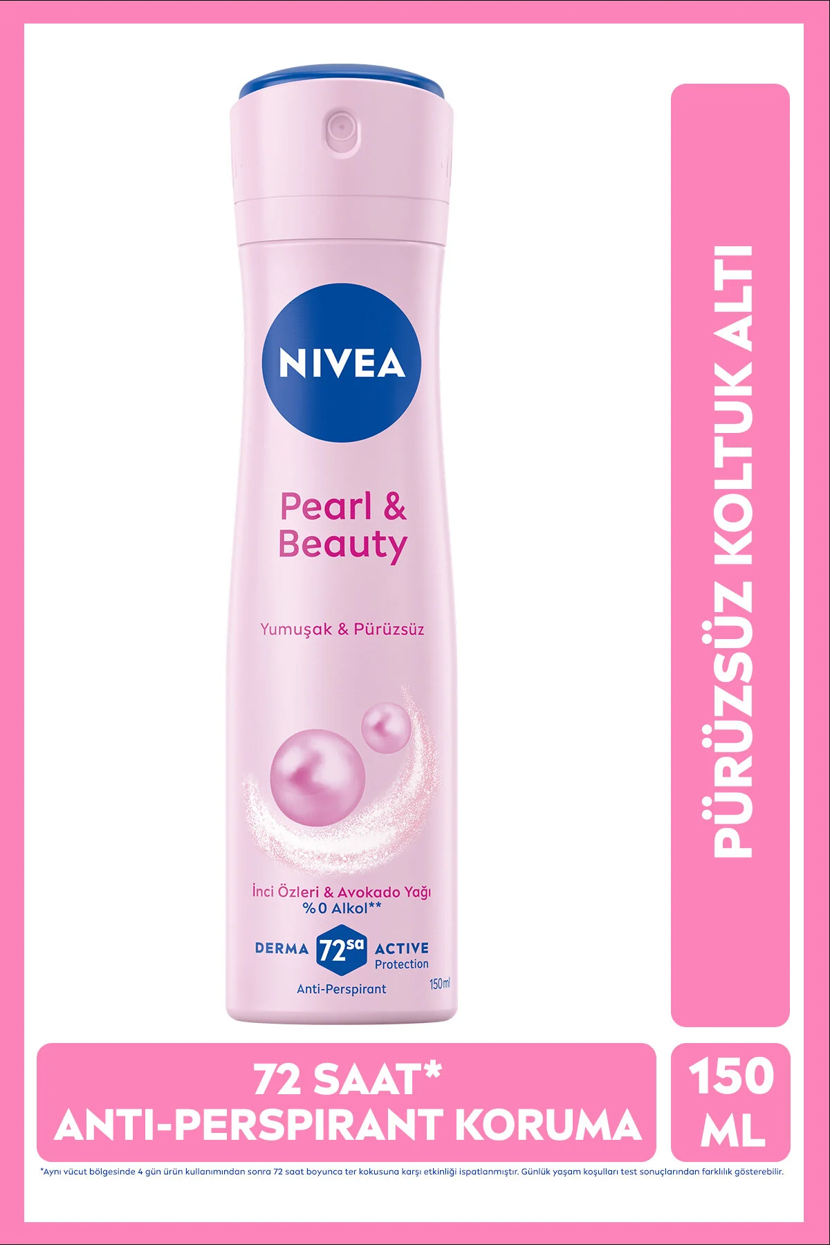 اسپری دئودورانت زنانه نیوآ NIVEA Pearl&Beauty، حجم ۱۵۰ میلی‌لیتر
