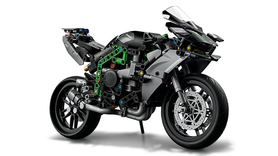 مجموعه ساختنی لگو LEGO تکنیک Technic موتورسیکلت کاوازاکی Kawasaki Ninja H2R مدل 42170، ۶۴۳ قطعه
