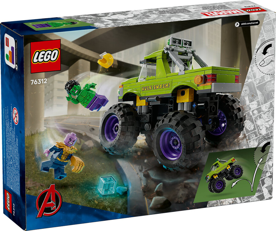 مجموعه ساختنی کامیون هالک لگو LEGO مارول Marvel مدل 76312، ۲۲۹ قطعه، حداقل سن ۷ سال