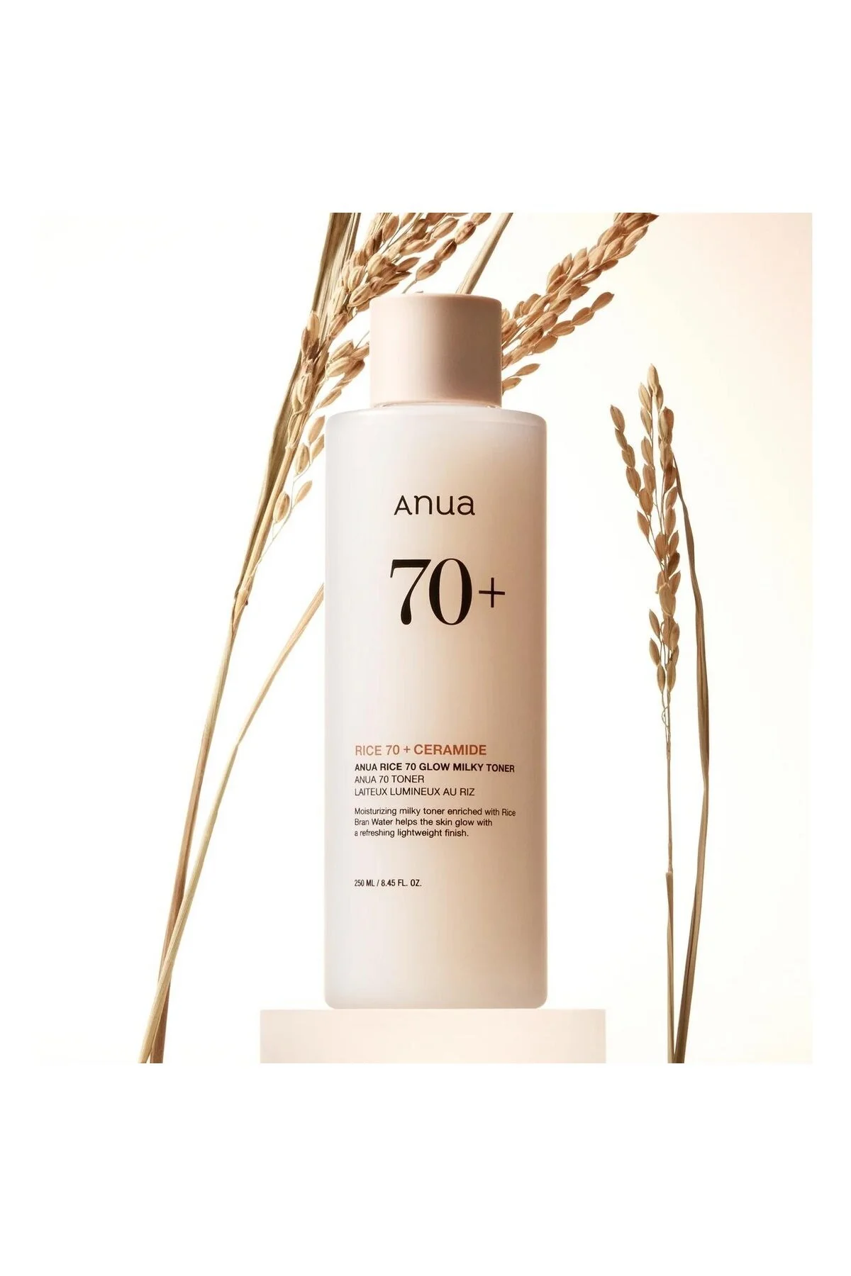 تونر شیری برنج Rice 70 Glow آنوا ANUA، ۲۵۰ میلی‌لیتر