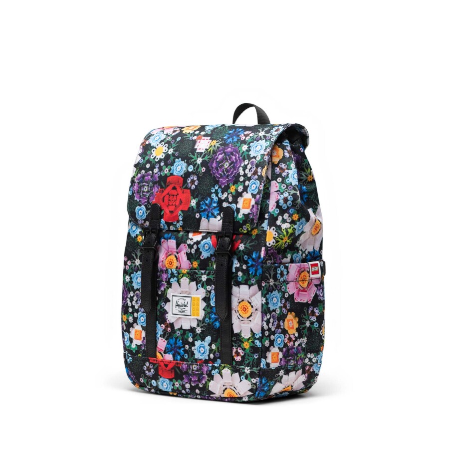 کوله‌پشتی لگو LEGO هیرشل Herschel Retreat Small مدل 11611-07029 با ظرفیت ۱۷ لیتر و طرح گل‌دار باغ