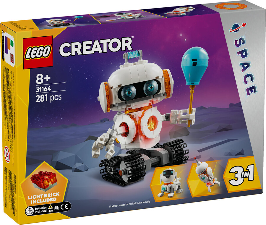 مجموعه ساختنی ربات فضایی کریتور ۳ در ۱ لگو LEGO مدل 31164، ۲۸۱ قطعه، حداقل ۸ سال
