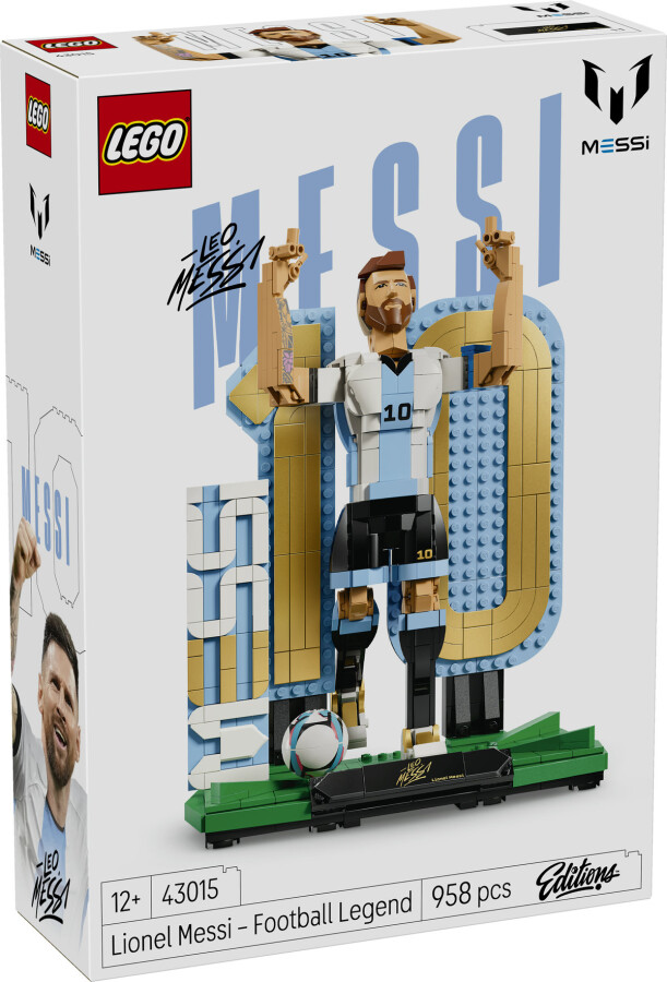 مجموعه ساختنی و نمایشی فوتبال لیونل مسی از لگو LEGO، سری ادیشنز، مدل 43015، 958 قطعه، حداقل سن 12 سال