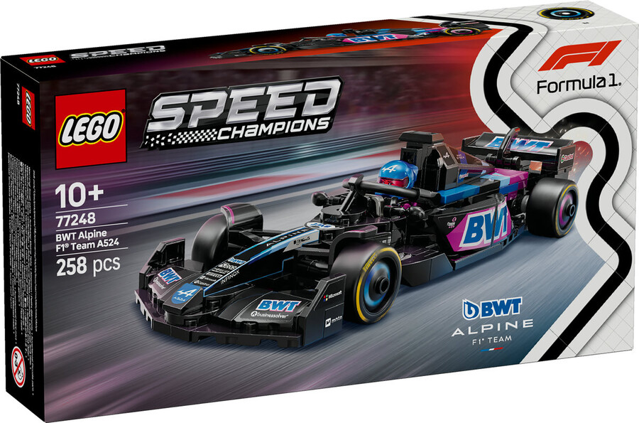 مجموعه ساختنی خودروی مسابقه‌ای فرمول ۱ آلپاین BWT لگو LEGO اسپید چمپیونز Speed Champions مدل 77248، ۲۵۸ قطعه، حداقل سن ۱۰ سال