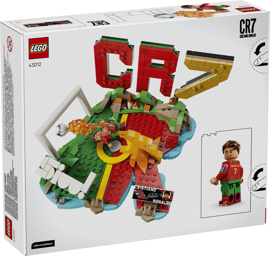مجموعه ساختنی و نمایشی لحظات فراموش‌نشدنی کریستیانو رونالدو از لگو LEGO، سری ادیشنز، مدل 43012، ۴۹۰ قطعه