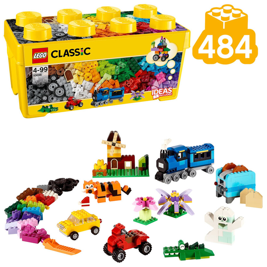 مجموعه ساختنی لگو LEGO کلاسیک Classic مدل 10696، ۴۸۴ قطعه، حداقل سن ۴ سال