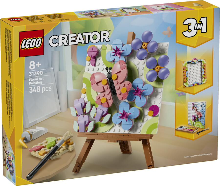 مجموعه ساختنی لگو LEGO کریتور ۳ در ۱ مدل 31390، تابلوی گل‌دار، ۳۴۸ قطعه، حداقل سن ۸ سال