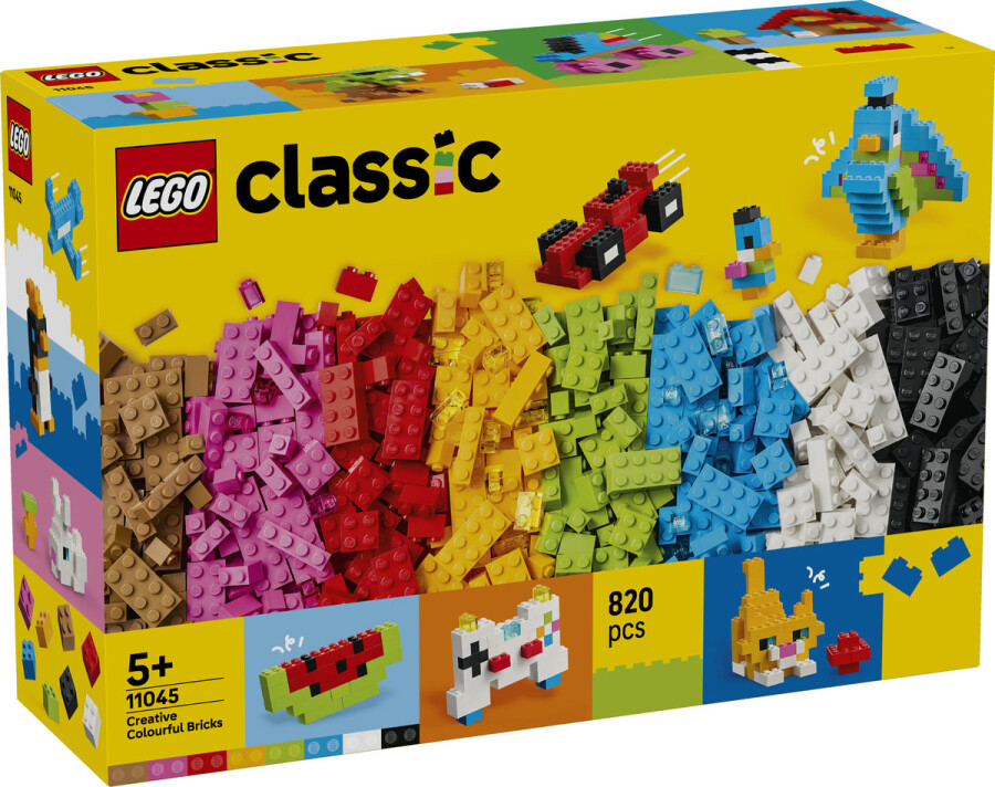 مجموعه ساختنی خلاقانه لگو LEGO کلاسیک مدل 11045، ۸۲۰ قطعه، حداقل سن ۵ سال