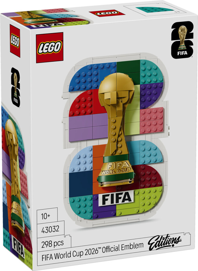 مجموعه ساختنی و نمایشی نشان رسمی جام جهانی فوتبال ۲۰۲۶ از لگو LEGO، سری Editions، مدل 43032، ۲۹۸ قطعه