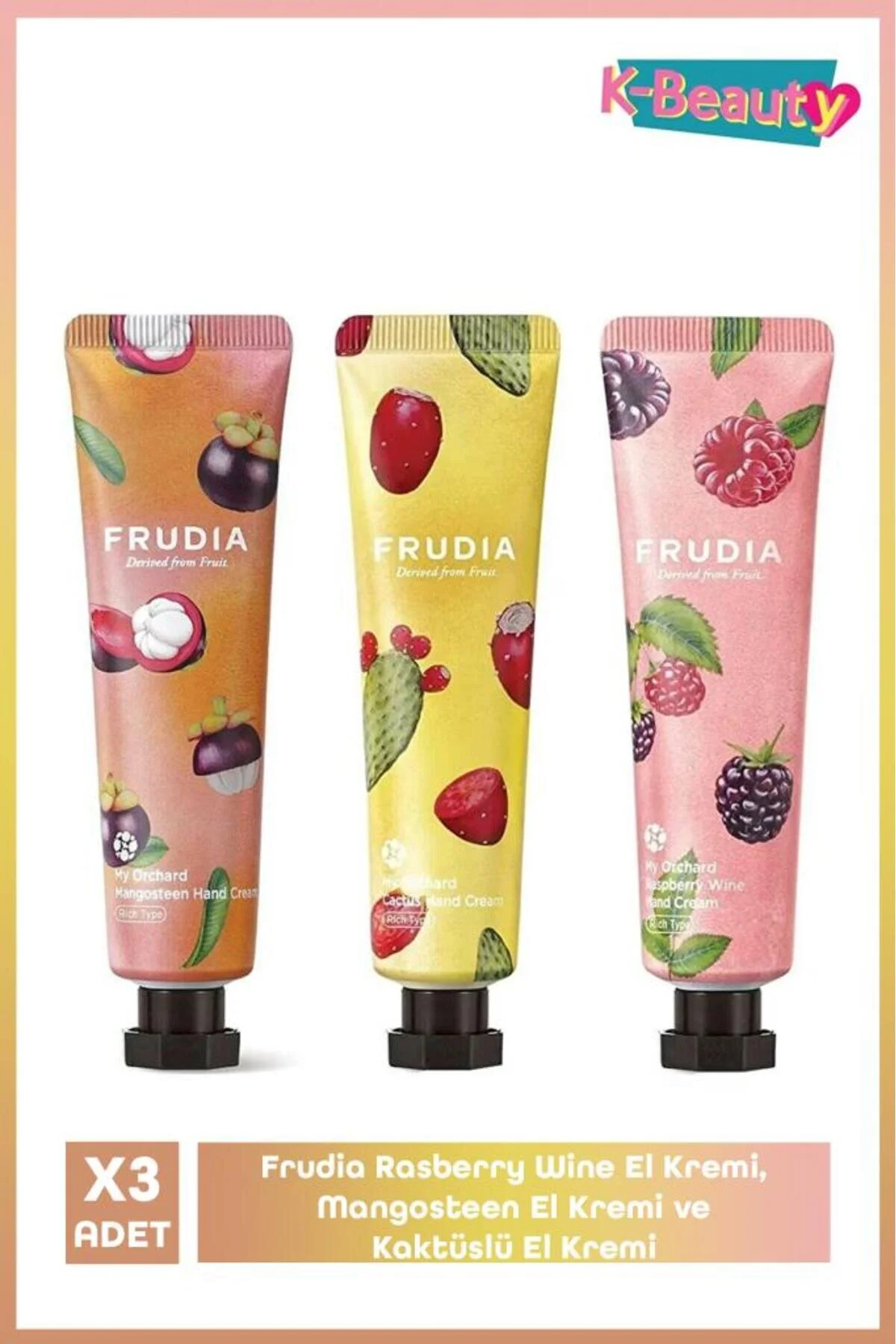 ست کرم دست فرویدیا FRUDIA مدل SETW614، رزبری واین، منگوستین و کاکتوس