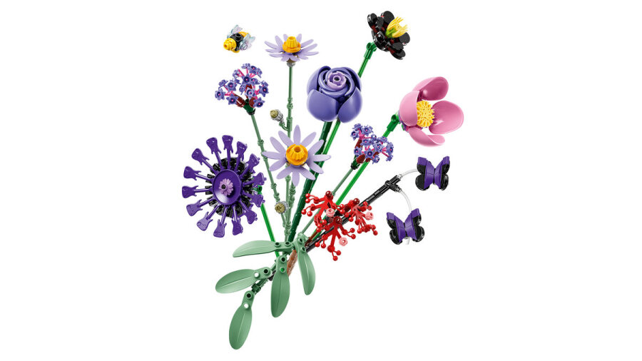 مجموعه ساختنی گل تزئینی لگو LEGO Botanicals اولیویا رودریگو، مدل 11507، ۴۰۰ قطعه، ۱۱ گل