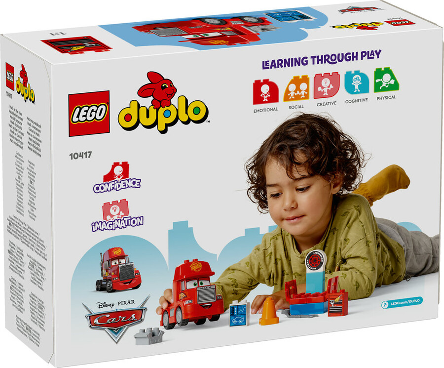 مجموعه ساختنی لگو LEGO دوپلو DUPLO مک در مسابقه مدل 10417، ۱۴ قطعه، حداقل سن ۲ سال