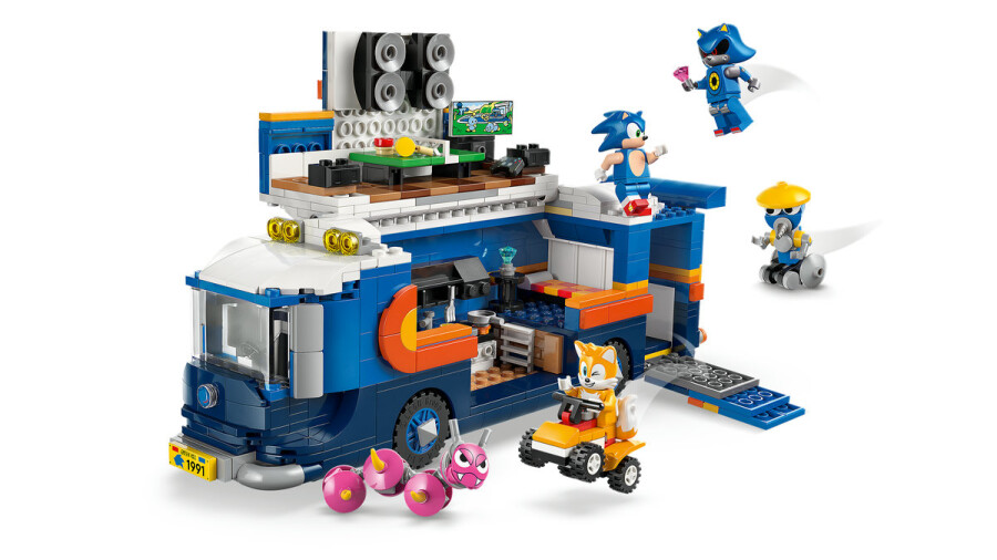 مجموعه ساختنی کامیون فرماندهی تیم سونیک لگو LEGO سری سونیک خارپشت مدل 77006، 747 قطعه، حداقل سن 8 سال