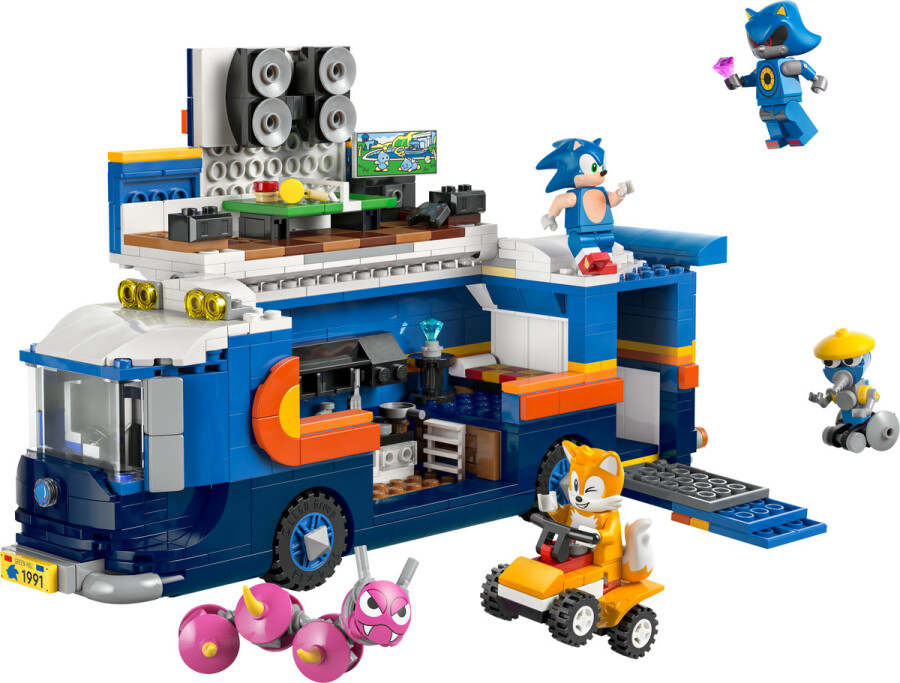 مجموعه ساختنی کامیون فرماندهی تیم سونیک لگو LEGO سری سونیک خارپشت مدل 77006، 747 قطعه، حداقل سن 8 سال