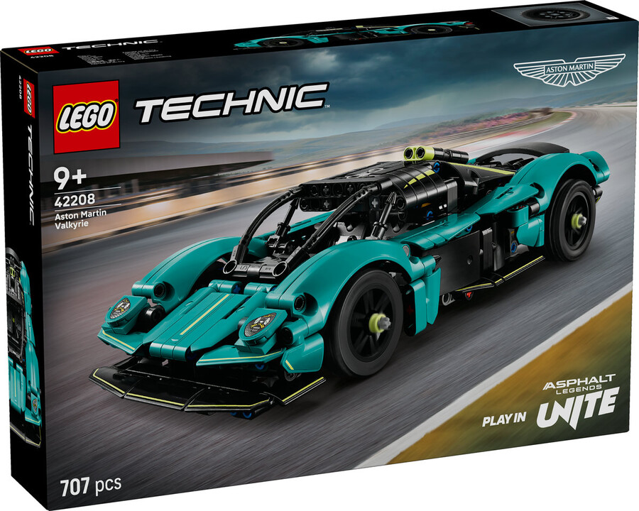 مجموعه ساختنی خودروی لگو LEGO تکنیک مدل 42208، استون مارتین والکری، ۷۰۷ قطعه