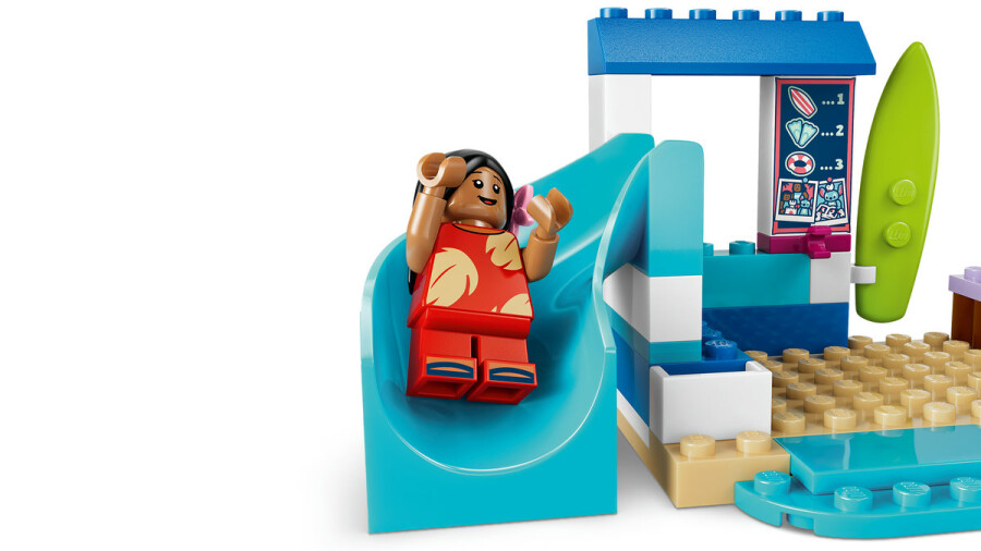 مجموعه ساختنی سرگرمی ساحلی لیلو و استیچ لگو LEGO دیزنی، مدل 43280، ۱۱۳ قطعه، حداقل سن ۴ سال