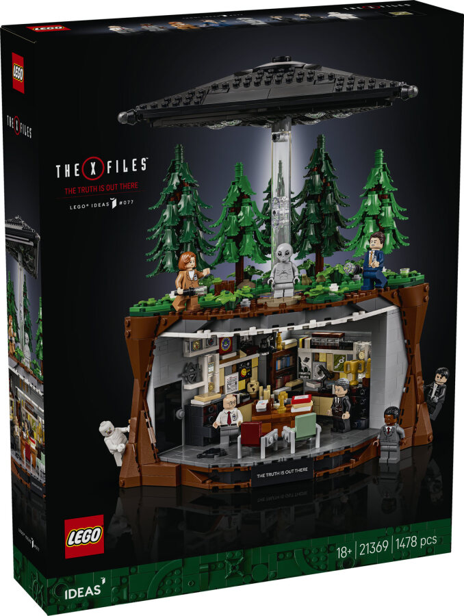 مجموعه ساختنی لگو LEGO Ideas مدل 21369 The X-Files، ۱۴۷۸ قطعه با ۸ مینی‌فیگور