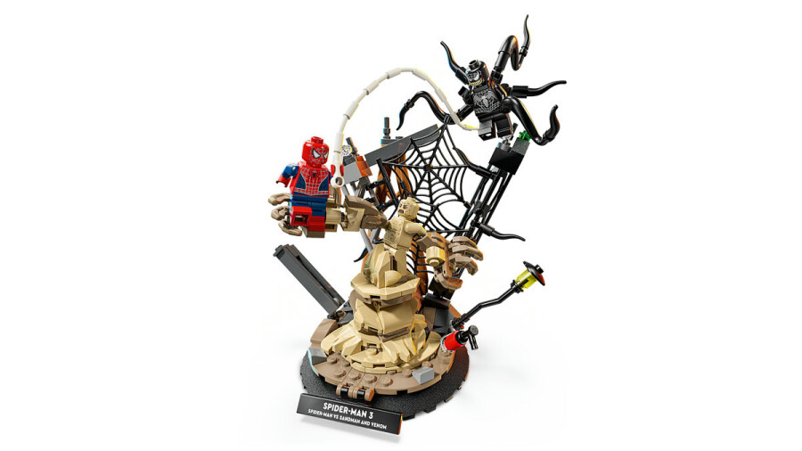 مجموعه ساختنی لگو LEGO مارول Marvel مدل 76334، نبرد مرد عنکبوتی و مرد شنی، ۲۰۱ قطعه