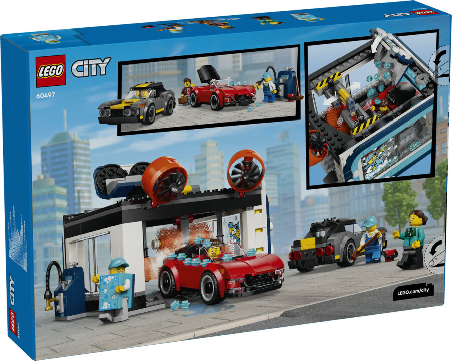 مجموعه ساختنی کارواش خودکار سیتی، لگو LEGO مدل 60497، ۵۸۳ قطعه، حداقل سن ۶ سال