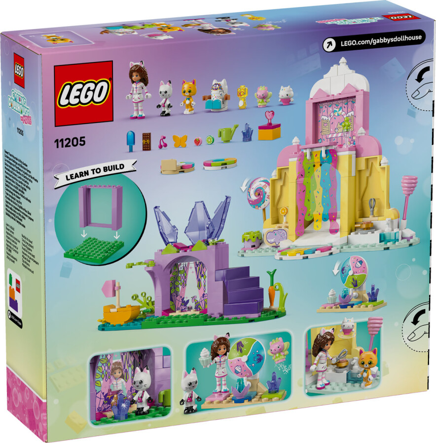 مجموعه ساختنی کوه شیرینی و باغ گربه لگو LEGO خانه گبی مدل 11205، ۲۶۳ قطعه، مناسب ۴ سال به بالا