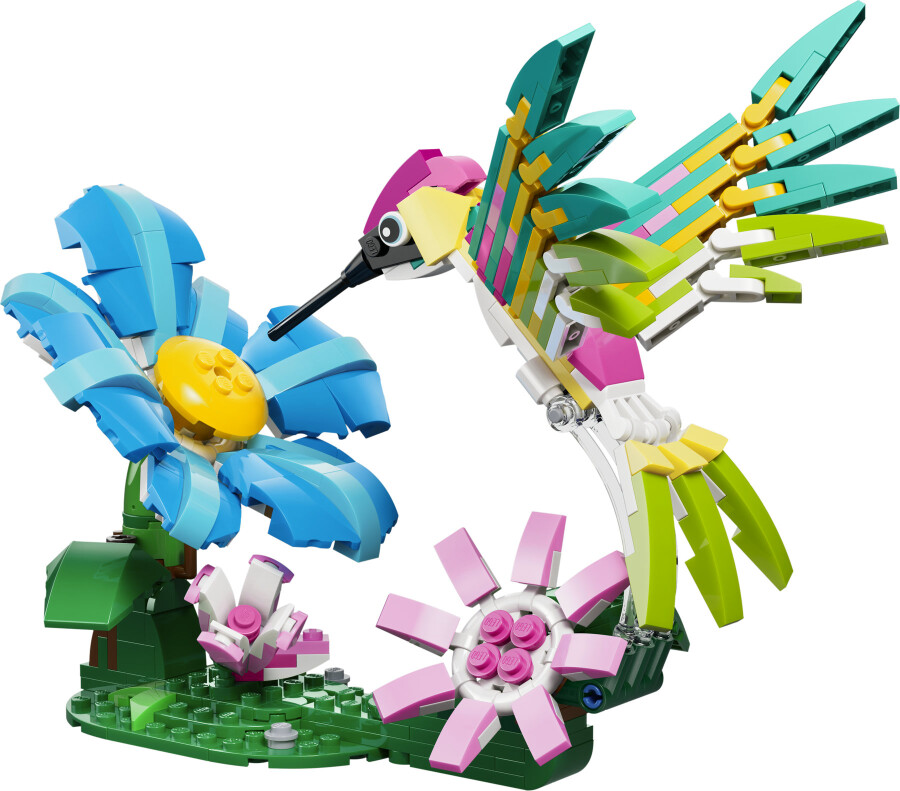 مجموعه ساختنی حیوانات وحشی لگو LEGO کریتور ۳ در ۱، مرغ مگس‌خوار رنگارنگ مدل 31384، ۳۱۲ قطعه