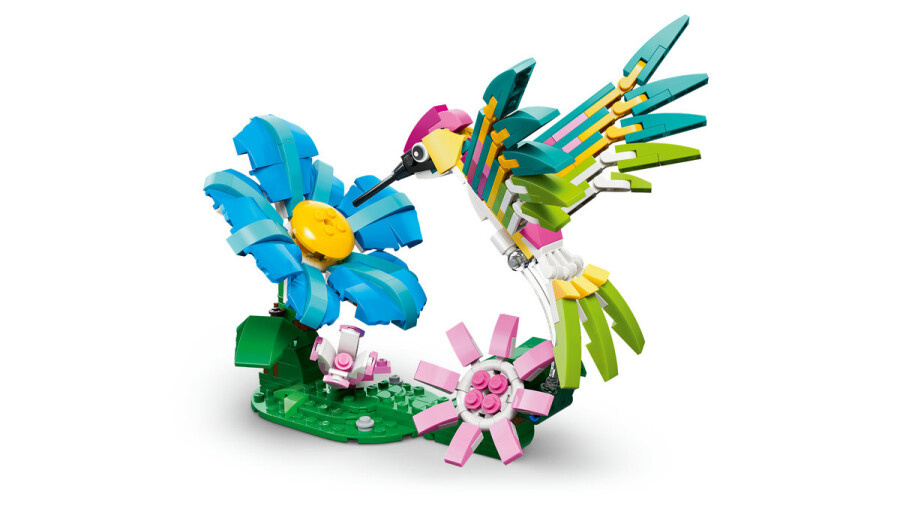 مجموعه ساختنی حیوانات وحشی لگو LEGO کریتور ۳ در ۱، مرغ مگس‌خوار رنگارنگ مدل 31384، ۳۱۲ قطعه