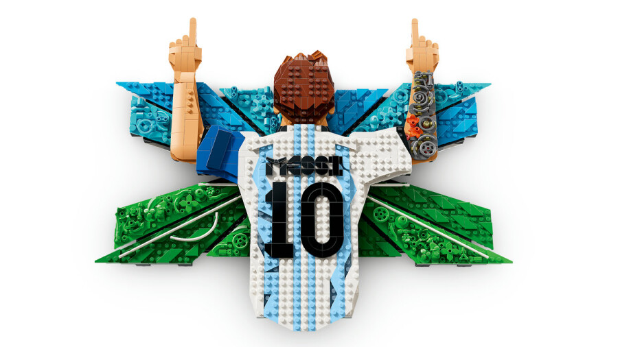 مجموعه ساختنی دیواری لیونل مسی لگو LEGO ادیشنز مدل 43018، ۱۴۲۷ قطعه، حداقل سن ۱۴ سال