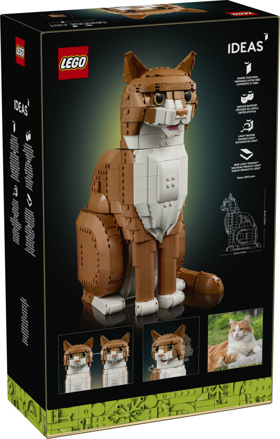 مجموعه ساختنی و نمایشی لگو LEGO آیدیا Ideas گربه نارنجی مدل 21376، ۱۷۵۵ قطعه، حداقل سن ۱۸ سال