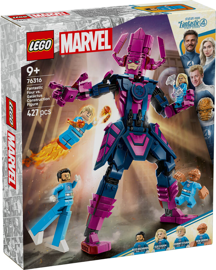 مجموعه ساختنی لگو LEGO مارول Marvel مدل 76316، چهار شگفت‌انگیز در برابر گالاکتوس، ۴۲۷ قطعه