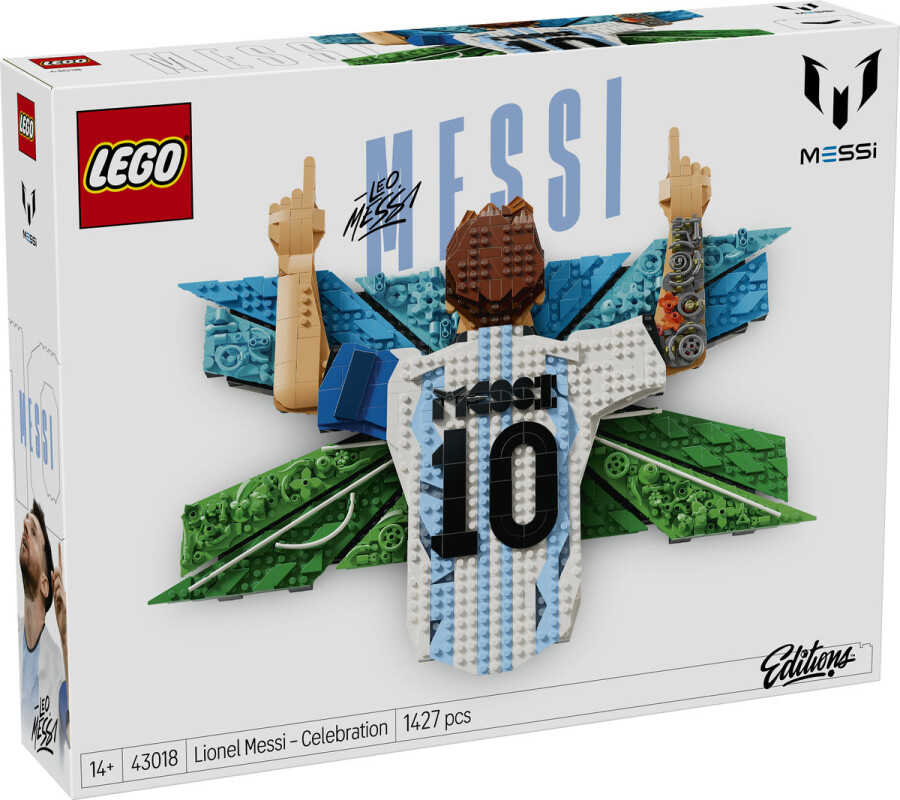 مجموعه ساختنی دیواری لیونل مسی لگو LEGO ادیشنز مدل 43018، ۱۴۲۷ قطعه، حداقل سن ۱۴ سال