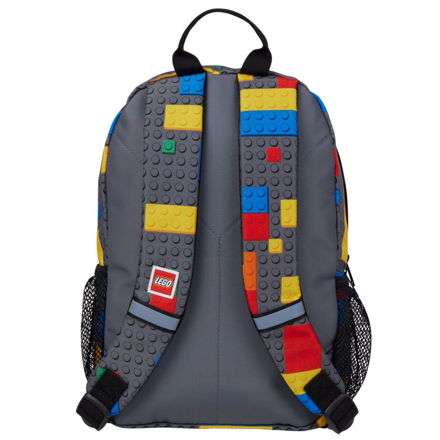 کوله‌پشتی کودک متوسط لگو LEGO Iconic مدل 20281-2607، طرح قطعه ساخت رنگی، ظرفیت ۱۱ لیتر