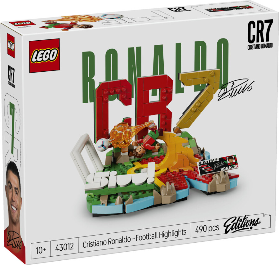 مجموعه ساختنی و نمایشی لحظات فراموش‌نشدنی کریستیانو رونالدو از لگو LEGO، سری ادیشنز، مدل 43012، ۴۹۰ قطعه